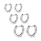AOEDEJ G23 Titanium Hoop Earrings 18G Small Huggie Hoop Earrings