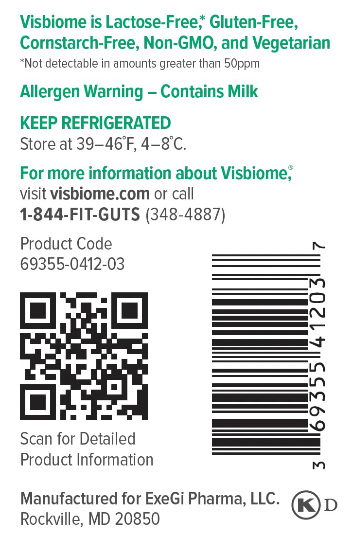 Visbiome® GI Care - High Potency Probiotic - 112.5 Billion CFU Live Probiotics, Original De Simone Formulation, Made in USA, 240 Capsules.