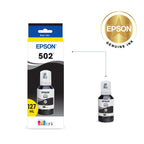EPSON 502 EcoTank Ink Ultra-high Capacity Bottle Black Works with ET-2750, 2760, 2850, 3750, 3760, 3850, 4850, and other select models