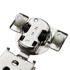 Ravinte 60 Pack (30 Pairs) 1/2 Inch Overlay Soft Close Hinges for Kitchen Cabinets - Satin Nickel Hidden Concealed Hinge, Stainless Steel, Self Closing