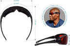 SafetyBlue Sleep Savior Deluxe Red Lens Night Glasses - Blue & Green Light Blocking Glasses for Better Sleep/Increase/Eliminate Eye Strain/