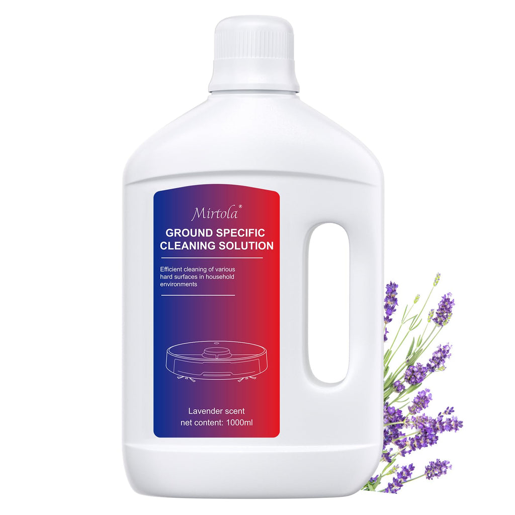 Mirtola Multi-Surface Floor Cleaning Solution Compatible with Dreame Cleaning Solution, Lavender Scent, Deep Clean, Suitable for All Mopping Robot Vacuums and Cordless Wet/Dry Mops (1000 ml)