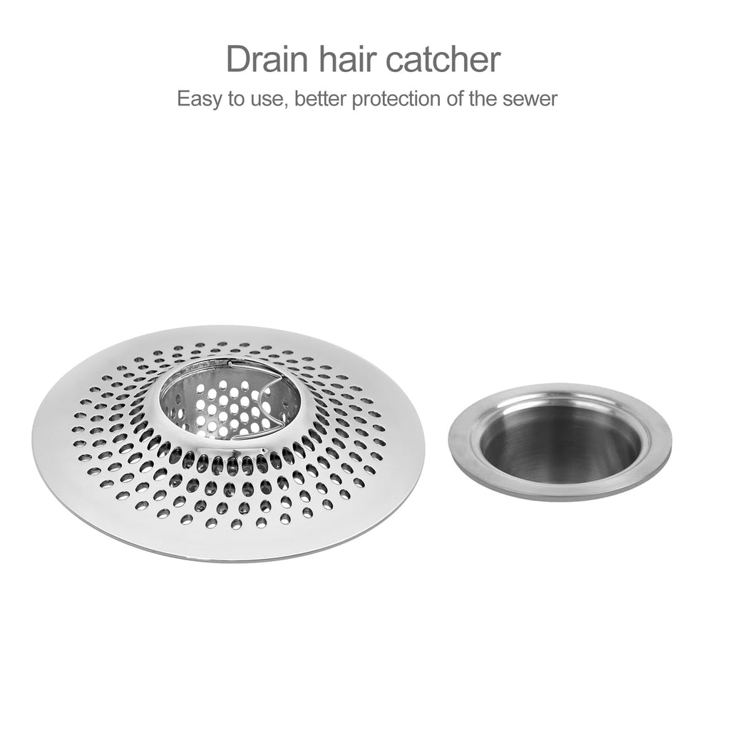 LEKEYE Shower Drain Hair Catcher | Bathtub Stopper/Strainer Stainless Steel Drain Protector