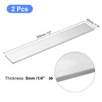 uxcell Square Aluminum Flat Bar, 2Pcs 1/4" Thick 1.8" Width 12" Length Square Aluminum Bar 6061 Aluminum Flat Plate, 5 x 45 x 305mm T6511 Solid New Mill Stock for Industrial Building