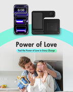 GETPALS Wireless Charger iPhone Charging Station for Apple Multiple Devices