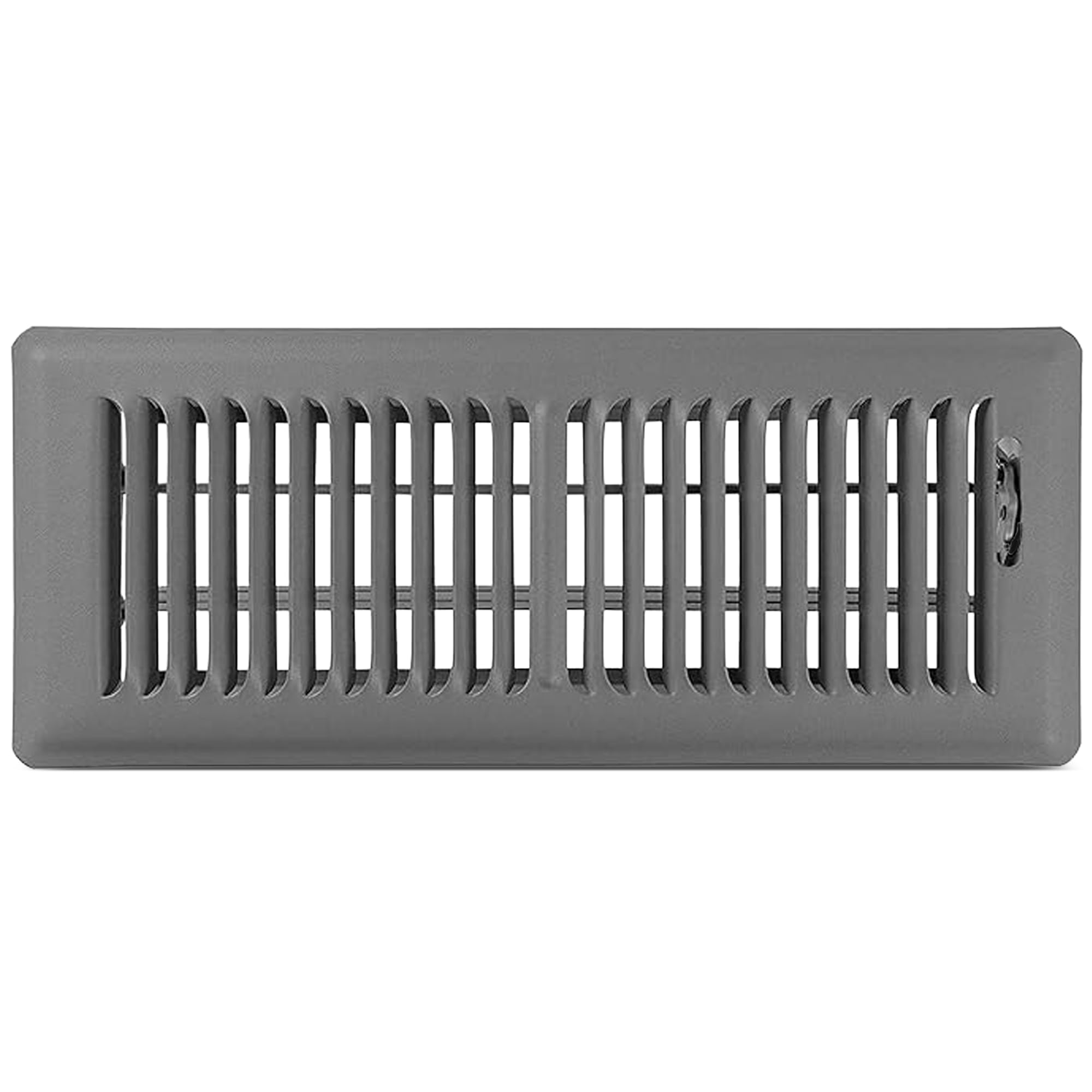 Shoemaker 4x12 Floor Register – Storm Gray Heavy Duty Metal Floor Vent Cover for Home Floors - Premium Forced Air Vent Covers