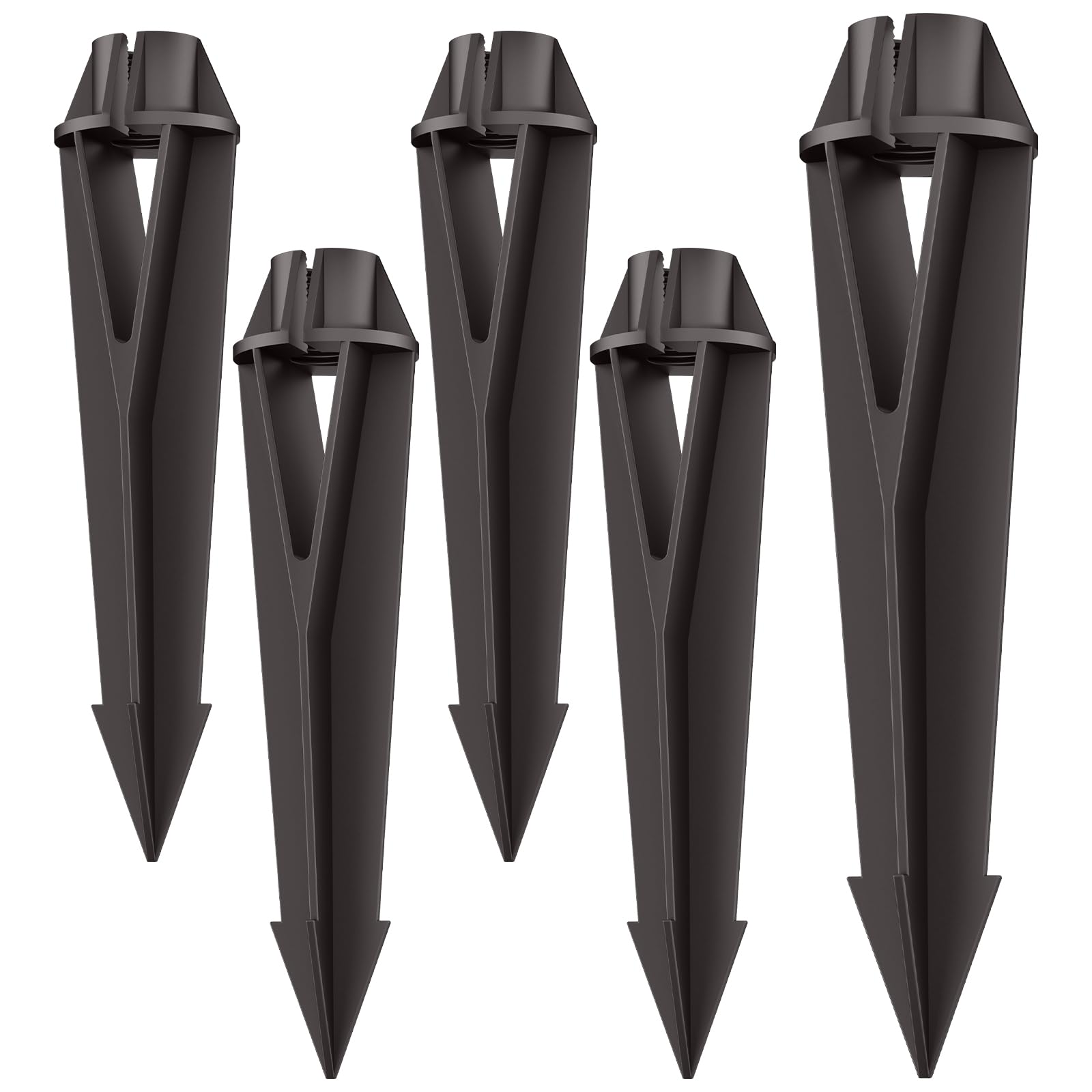 Noobibaba Landscape Lighting Stakes Replacement 1/2 NPT Thread Spike 5-Pack