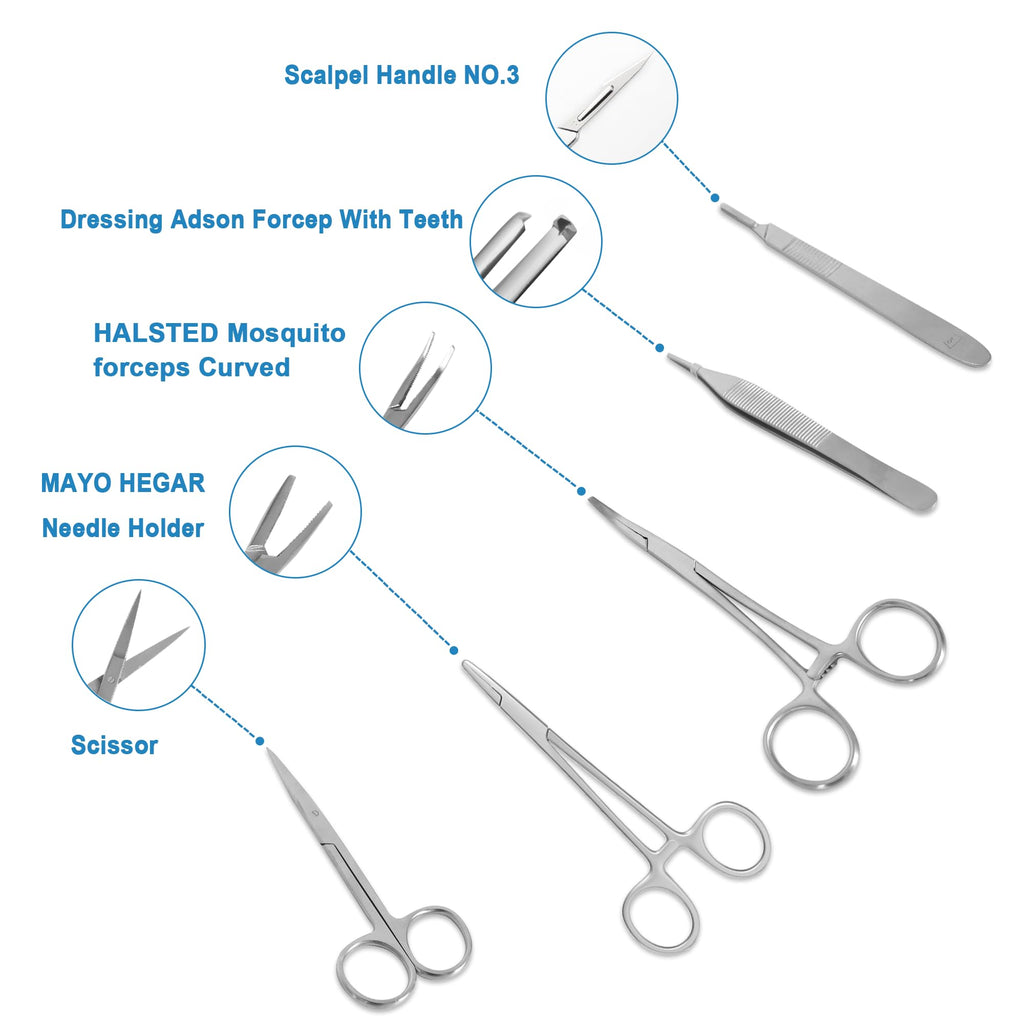 Spectabilis Suture Practice Kit,Silicone Suturing Pad with Wound Closure Trainer for Nursing,Vet and Medical School Training,Education Only.