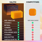 VALITIC Kojic Acid Dark Spot Remover Soap Bars, Turmeric Bar Soaps 2 Pack