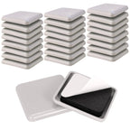 24 PCS Furniture Sliders,1-1/2 Inch Self-Stick Furniture Sliders for Carpet,Square Chair Sliders for Carpet Adhesive Furniture Glides Heavy Duty Furniture Mover Sliders