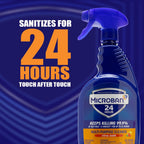 Microban 24 Hour Multi-Purpose Cleaner, Sanitizing and Disinfectant Spray, Fresh Scent, 32 Ounce (Pack of 2)2
