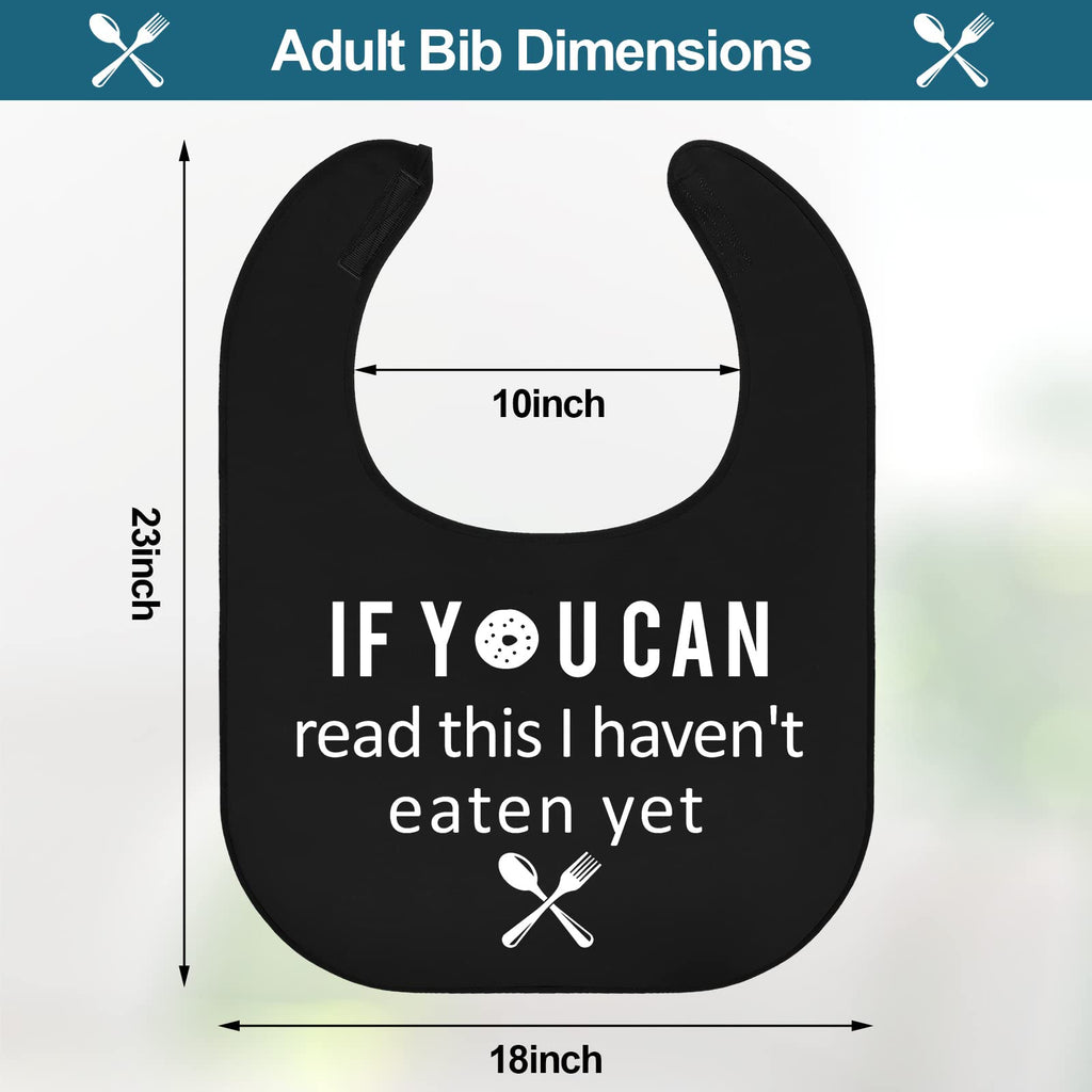 Eurzom 6 Pcs Adult Bibs for Women Men Washable Funny Adult Bibs Waterproof Clothing Protectors for Adults Elderly