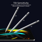 JAMJAKE Stylus Pen for iPad 6-11th Gen 2X Fast Charge, Palm Rejection-White