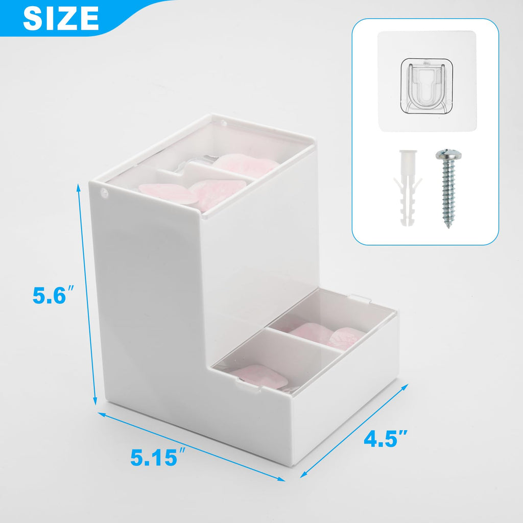 Beautyflier Disposable Daily Contact Lens Dispenser, Desktop and Wall Mounted 2 IN 1- Universal for All Brands, Dispenser, Organizer, & Storage for Contact Lenses, Cosmetic Contact lenses, Case Only