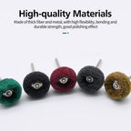 100pcs Abrasive Wheel, 1" Buffing Polishing Wheels, Metal Polishing Compound for Rotary Tools-1/8(3mm) Shank, 120 Grit, 180 Grit, 320 Grit, 400 Grit, 600 Grit