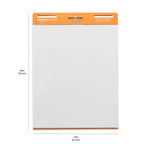 Amazon Basics Sticky Easel Pads for Presentations, Brainstorming, Classroom Use, Bleed-Resistant, Easy to Hang, 25 x 30 in, White, 2-Pack