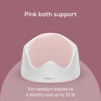Angelcare Baby Bath Support, Pink, Birth to 6 Months, Made in Canada