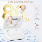 OTC Hearing Aids Rechargeable (Including Charging Case), Comfortable In-Ear Hearing Aids for Seniors and Adults, 24-Channel Digital Noise Reduction, Clear Sound, Invisible Design, 80+ Hrs Battery Life