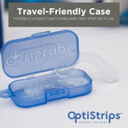 OptiStrips Silicone Eyeglass Nose Pads – 5-Pack Anti-Slip Nose Pads for Glasses with Travel Case – Hypoallergenic, Non-Slip Eyewear Support Strips – Reusable Nose Grips for Eyeglasses