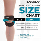 Bodyprox Patellar Tendon Support Strap (Small/Medium), Knee Pain Relief Adjustable Neoprene Knee Strap for Running, Arthritis, Jumper, Tennis Injury Recovery