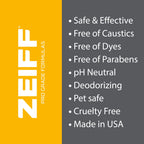 Zeiff Pro-Grade Multi-Purpose Probiotic Enzyme Cleaner - Pet Stain and Odor Remover, Drain Cleaner - Powerful Cleaning & Odor Eliminating Formula For Professional & Home Surfaces - 32 Ounce