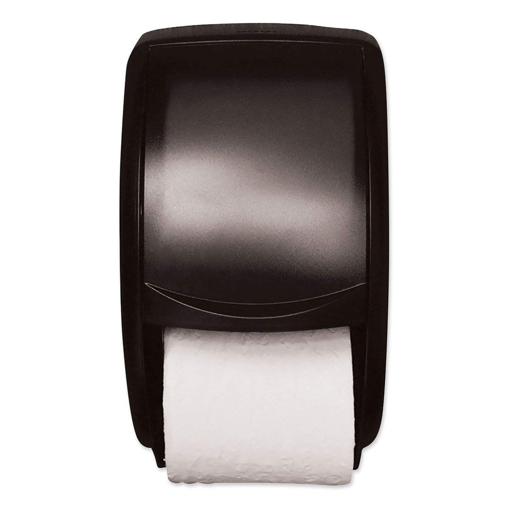 Tork Twin Toilet Paper Roll Dispenser Smoke T24, Modern Look, 55TR