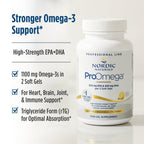 Nordic Naturals ProOmega, Lemon Flavor - 60 Soft Gels - 1280 mg Omega-3 - High Potency Fish Oil with EPA & DHA - Promotes Brain, Eye, Heart, & Immune Health - Non-GMO - 30 Servings