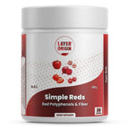 Layer Origin Simple Reds - Organic Red Polyphenols Whole Fruit Powder | Only Real Red Whole Fruits & Zero-fillers | 30 Servings