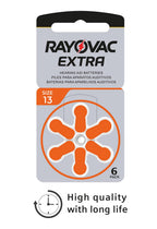 WNS-emg-World Big Box Pack Rayovac Extra Typ 13 Hörgerätebatterien Zinc Air P13 PR48 ZL2, 60 Pieces