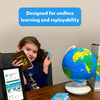 PlayShifu Globe for Children – Orboot Earth: Interactive Kids Globe with 1000+ Facts on Animals, Places & Monuments | Tech-Powered Learning Toy & STEM Gift for Kids Ages 4–10