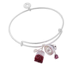 Alex and Ani Spill the Tea' Cup & Tea Bag Charm Bangle