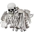 XONOR 28 Pieces Skeleton Bones and Skull for Halloween Decor or Spooky Graveyard Ground Decoration (28PCS)