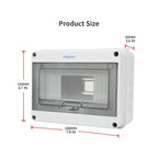 MOLLOM 8 Way Circuit Breaker MCB Distribution Protection Box