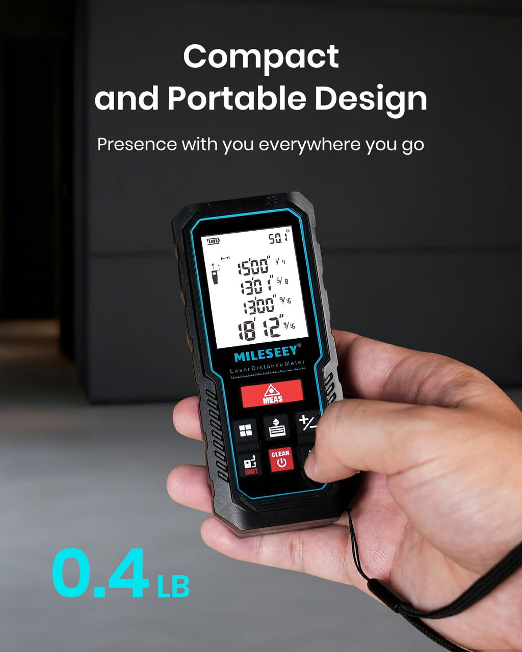 MILESEEY Laser Measurement Tool, 229Ft Laser Measure with Digital Angle Level, Laser Tape Measure with Phone App, Record Data and Make Your own Sketch Support Hand-Drawn Plan/Draw on Picture