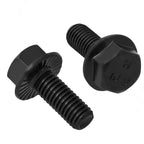 VGBUY M6-1.0 x 12mm Flanged Hex Head Bolts,External Flange Hex Drive Screws,Class 10.9 Black Zinc Plated,Alloy Steel,Full Coarse Thread,Pump,Fix Car,DIY Project(60Pcs)