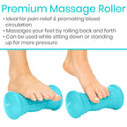 Vive Massage Ball Set (4 Piece) - Plantar Fasciitis Relief Foot Pain Hot Cold Therapy - Heel Spur, Sore Muscle, Trigger Point, Back, Arm, Neck, Shoulder, Leg Circulation Roller