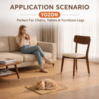 Chair Leg Floor Protectors for Hardwood Floors Felt Furniture Pads Silicone Caps 16 Pack Anti-Scratch Reduce Noise Clear Round Medium Fit 3/4" to 1-3/16" (19-30mm)