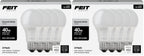 Feit Electric A19 LED Light Bulb, 40-Watt Equivalent,3500K White,E26 Base,450 Lumens,11,000-Hr Lifespan,General-Purpose Residential or Commercial Applications,A450/835/10KLED/4,4 Count (Pack of 2)