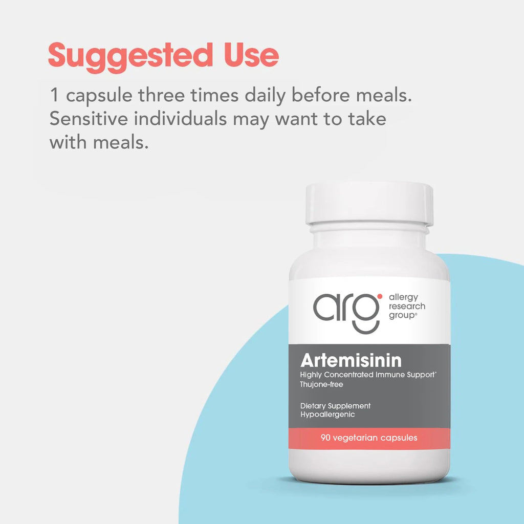 ARG Artemisinin - Delivers 200 mg Concentrated Sweet Wormwood Extract per Serving - Supports Immune and Digestive Health - Hypoallergenic & Vegetarian - 150 Servings - 300 Capsules