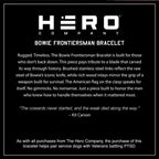 Hero Company Bowie Frontiersman Wood & Stainless Steel Bracelet for Men