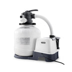 INTEX 2,650 GPH Krystal Clear Sand Filter Pump and Saltwater Pool Chlorine System for Above Ground Pools, Pool Cleaner System with Automatic Timer