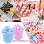 Fake Sprinkles 12 Jars 180g Polymer Clay Sprinkles Fake Candy Sprinkles Faux Sprinkle for Resin Slime Craft Plastic Sprinkle Nail Art Phone Case DIY Shaker Card Filler (12 Mixed Colors-180G)