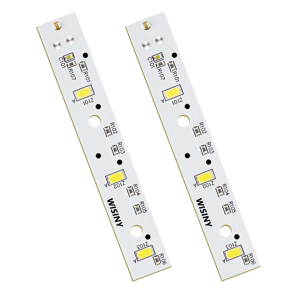 WISINY WR55X26671 Refrigerators LED Light Board 2PCS Compatible for GE LED Refrigerators Light Bulb GE Freezer Light Bulb Replacement PS11767930 AP6035586 4468532 EAP11767930 LED3344588