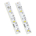 WISINY WR55X26671 Refrigerators LED Light Board 2PCS Compatible for GE LED Refrigerators Light Bulb GE Freezer Light Bulb Replacement PS11767930 AP6035586 4468532 EAP11767930 LED3344588