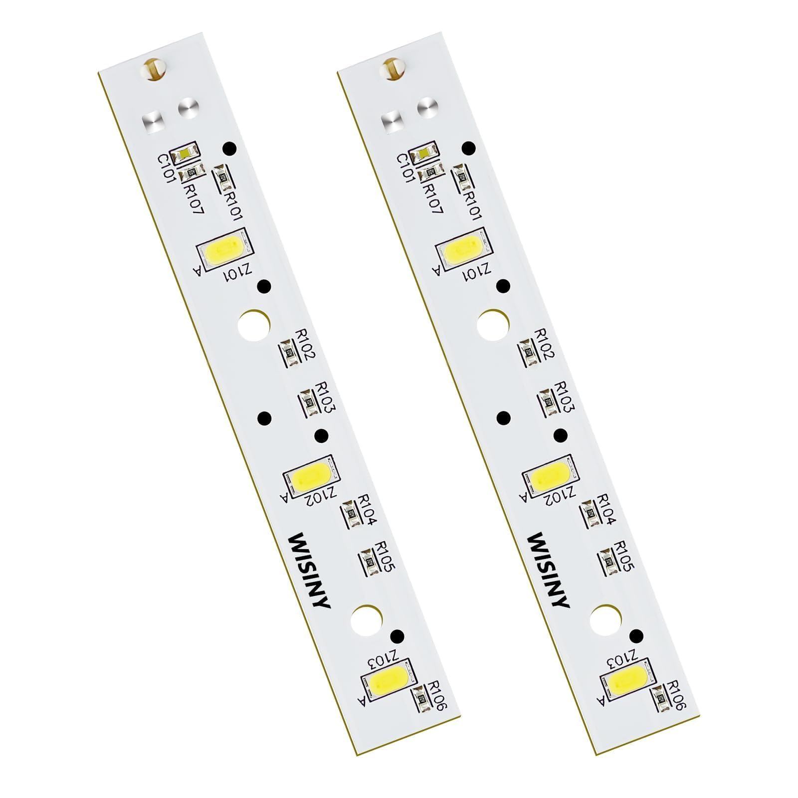 WISINY WR55X26671 Refrigerators LED Light Board 2PCS Compatible for GE LED Refrigerators Light Bulb GE Freezer Light Bulb Replacement PS11767930 AP6035586 4468532 EAP11767930 LED3344588