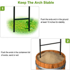 Metal Pergola Arbor, 4.6 ft W x7.9 ft High,Assemble Freely Light Weight