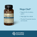Nature's Sunshine Mega-Chel, 120 Tablets, Complete Vitamin with Powerful Antioxidants, Herbs, Vitamins, Minerals, and Amino Acids That Support The Circulatory System