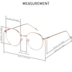 ANDWOOD Blue Light Blocking Glasses Women Men Small Face Computer 2 Pack Bluelight Blocker Super Lightweight Metal Frame Round