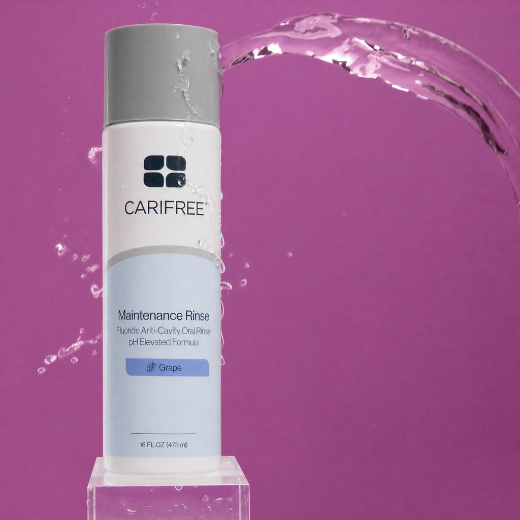 CariFree Maintenance Rinse, Grape Flavored, Anti-Cavity Fluoride Mouthwash, Dentist Recommended, Prevents Oral Decay, Freshens Breath, Alcohol-Free, Neutralizes pH (Previously CTx3)