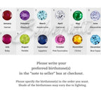 SilveristicJewelry 925 Sterling Silver Birthstone Necklace for Women – Personalized Dainty Necklace, Gift for Mom, Grandma, or Her, Birthday Gift, Birthstone Jewelry for Women